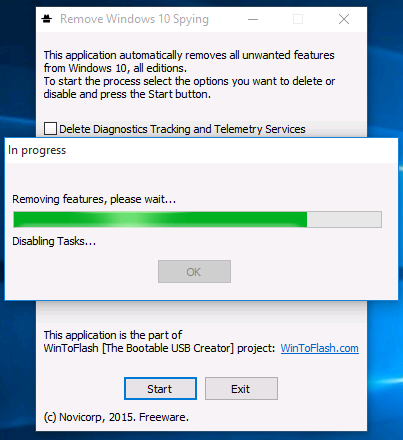 Remove Windows 10 Spying Features