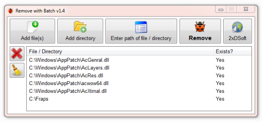 Remove with Batch