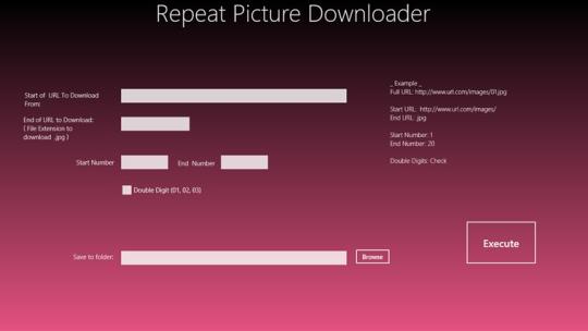 Repeat Picture Downloader for Windows 8