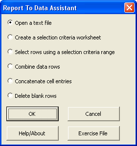 Report To Data Assistant for Microsoft Excel