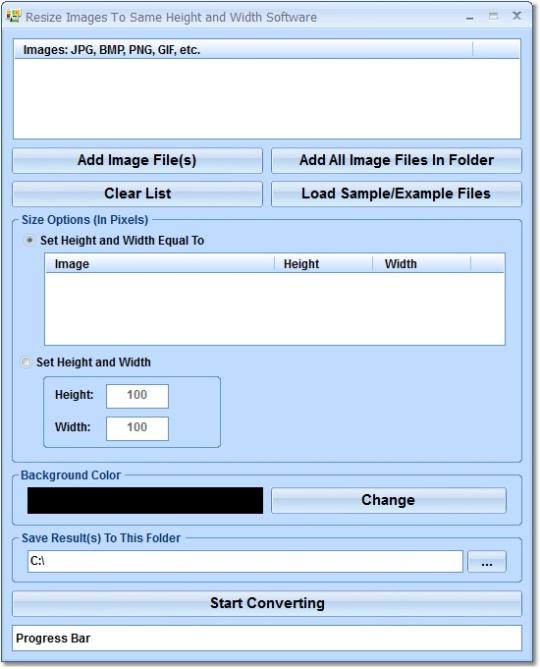 Resize Multiple Image Files Software