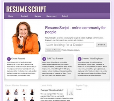 Resume Builder Script