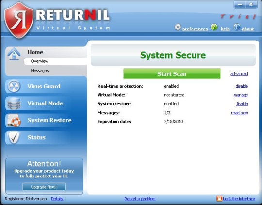 Returnil System Safe 2011