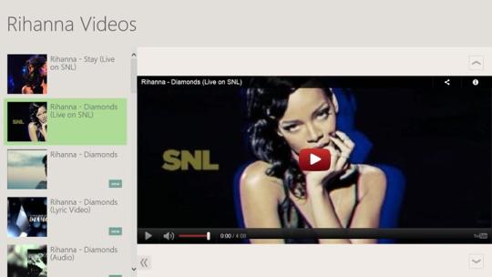 Rihanna Videos Daily for Windows 8