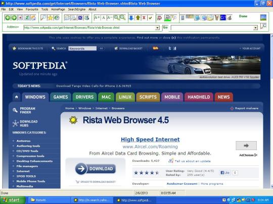 Rista Web Browser