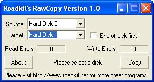 Roadkil's Raw Copy Portable