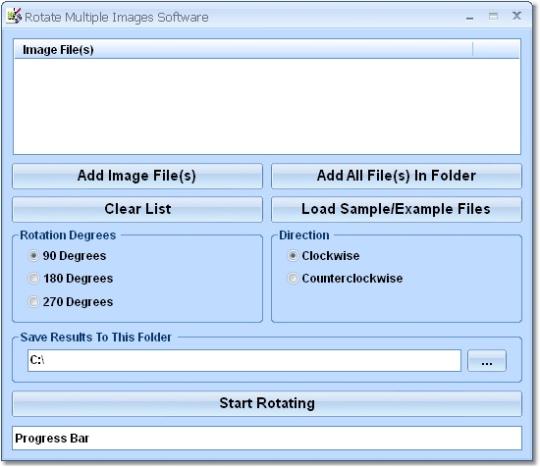 Rotate Multiple Images Software