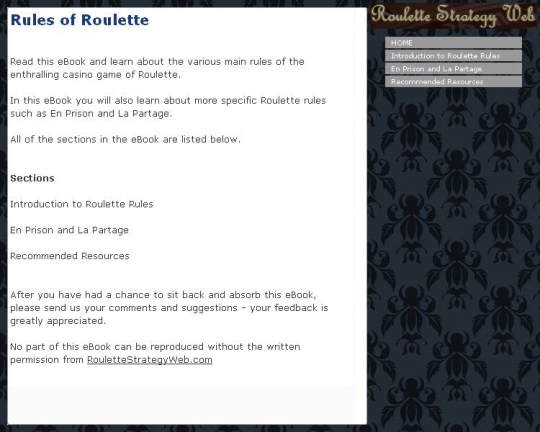 Rules of Roulette