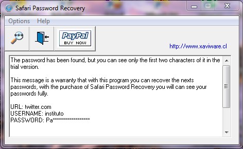 Safari Password Recovery