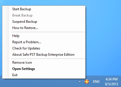 Safe PST Backup Free Edition