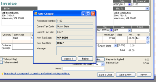 Sales Tax Calculator for QuickBooks