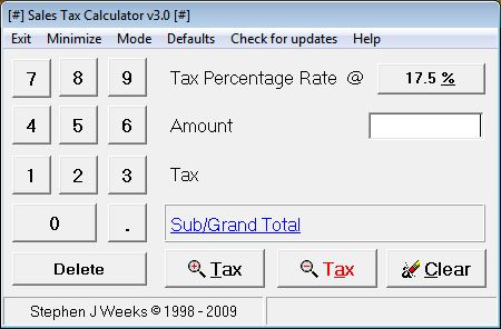 Sales Tax Calculator