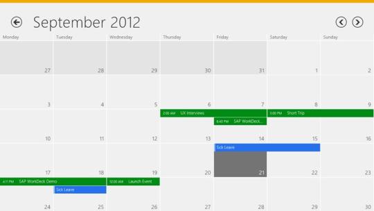 SAP WorkDeck for Windows 8
