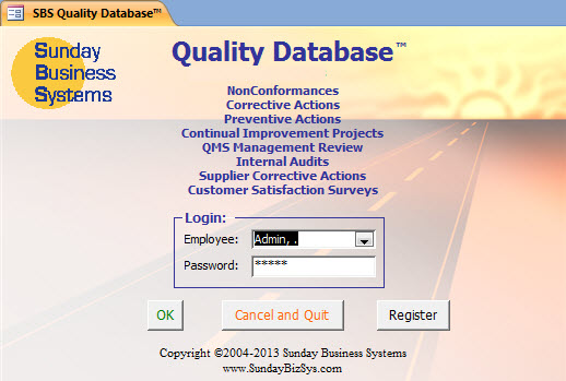SBS Quality Database