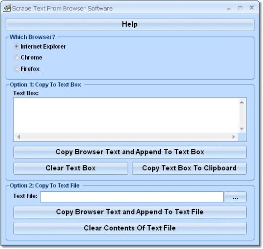 Scrape Text From Browser Software