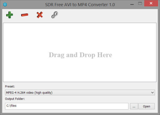 SDR Free AVI to MP4 Converter