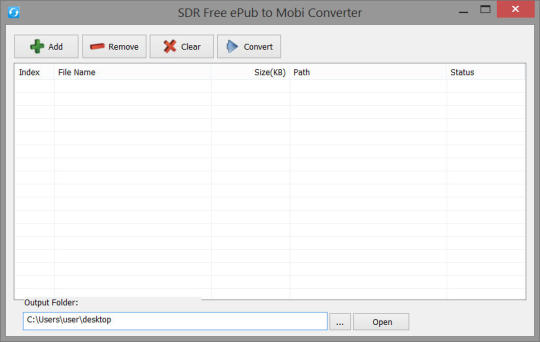 SDR Free ePUB to Mobi Converter