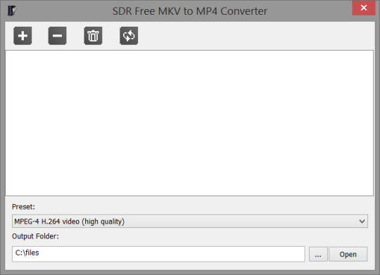 SDR Free MKV to MP4 Converter