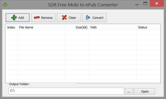 SDR Free Mobi to ePUB Converter