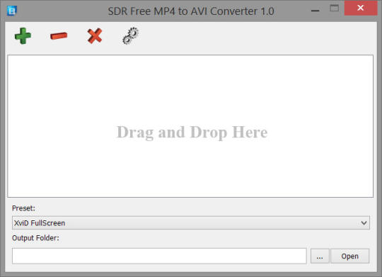 SDR Free MP4 to AVI Converter