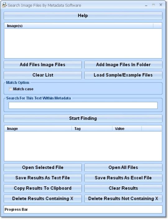 Search Image Files By Metadata Software