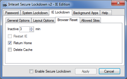Secure Lockdown Internet Explorer Edition