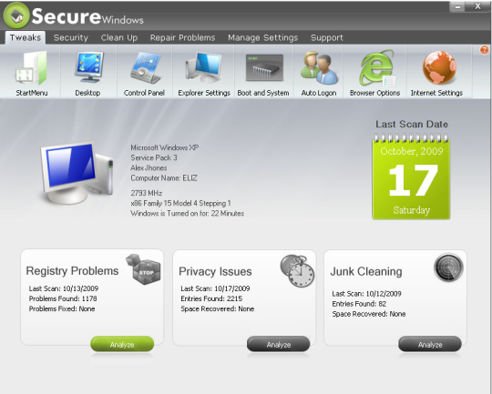Secure Windows Pro 2010