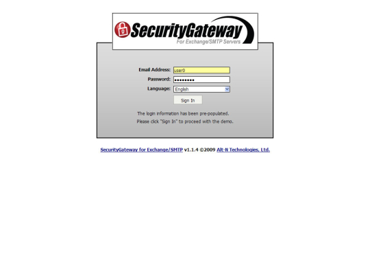 SecurityGateway for Exchange/SMTP Servers