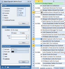 Select Special Cells for Microsoft Excel
