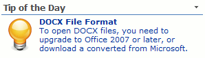SharePoint Active Tip of the Day Web Part