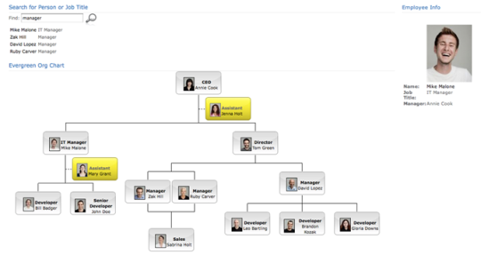 SharePoint Org Chart For SharePoint 2010 Foundation