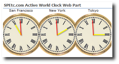 SharePoint World Clock Web Part