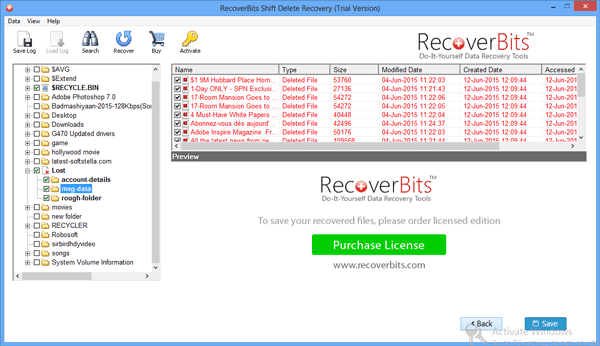 Shift Delete Recovery