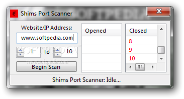 Shims Port Scanner