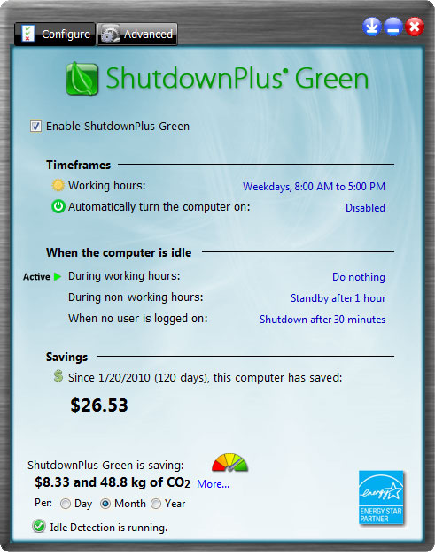 ShutdownPlus Green