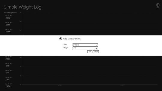 Simple Weight Log for Windows 8