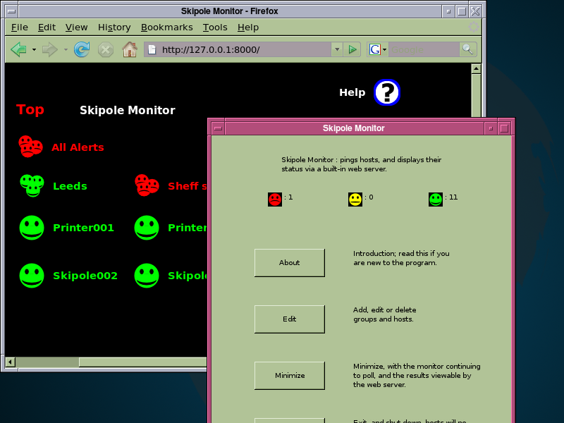 Skipole Network Monitor