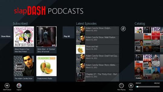 SlapDash Podcasts for Windows 8