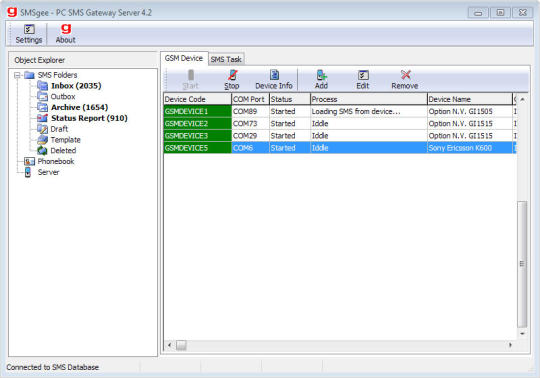 SMSgee PC SMS Gateway Server