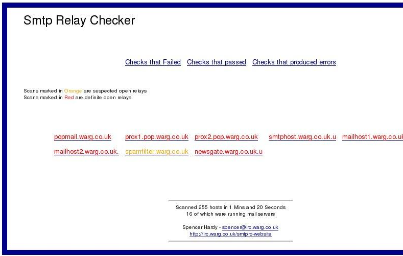 SMTP Relay Checker