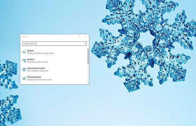 Snowflakes and Frost Theme