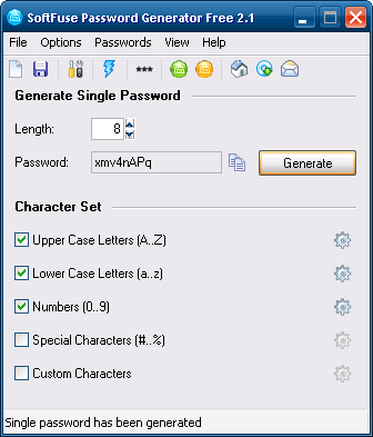 SoftFuse Password Generator Free