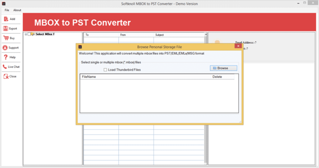 SoftKnoll MBOX to PST Converter