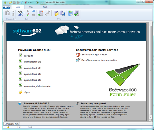 Software602 Form Filler