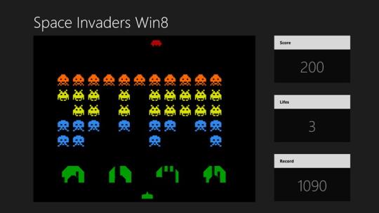 Space Invaders for Windows 8