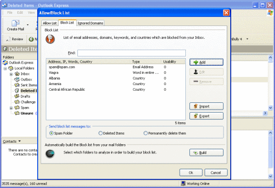 SpamBully for Windows Live Mail