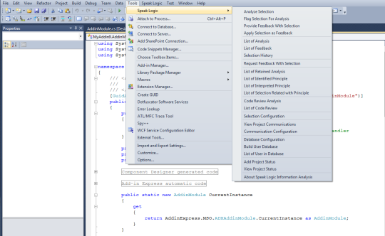 Speak Logic Code Review Analysis For Visual Studio V2012
