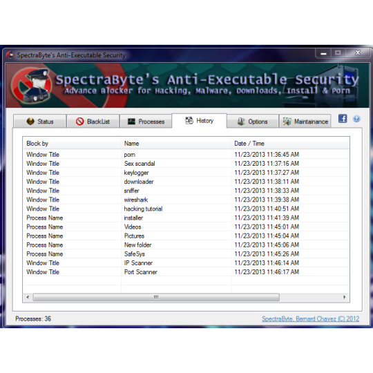 SpectraByte Anti-Executable Security