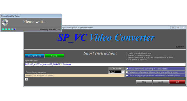 Spherical Panorama Video Converter