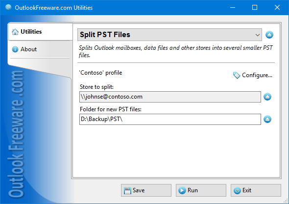 Split PST Files for Outlook